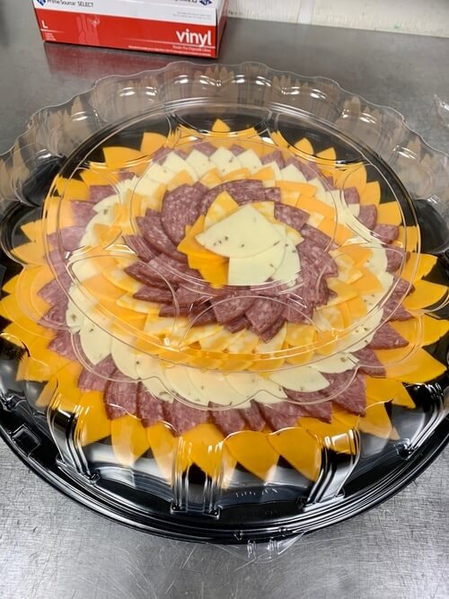 cheese and sausages